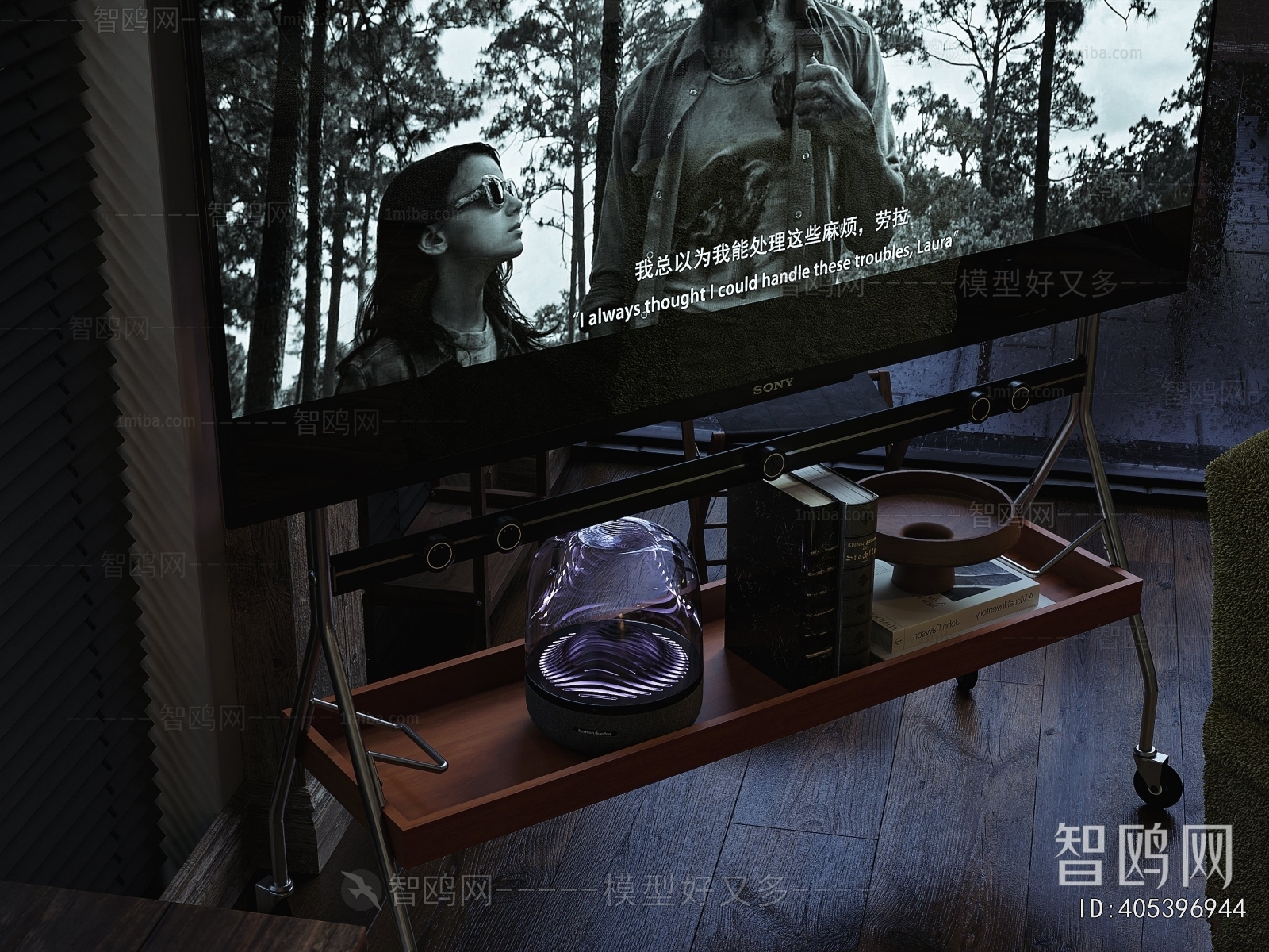 American Style Retro Style A Living Room