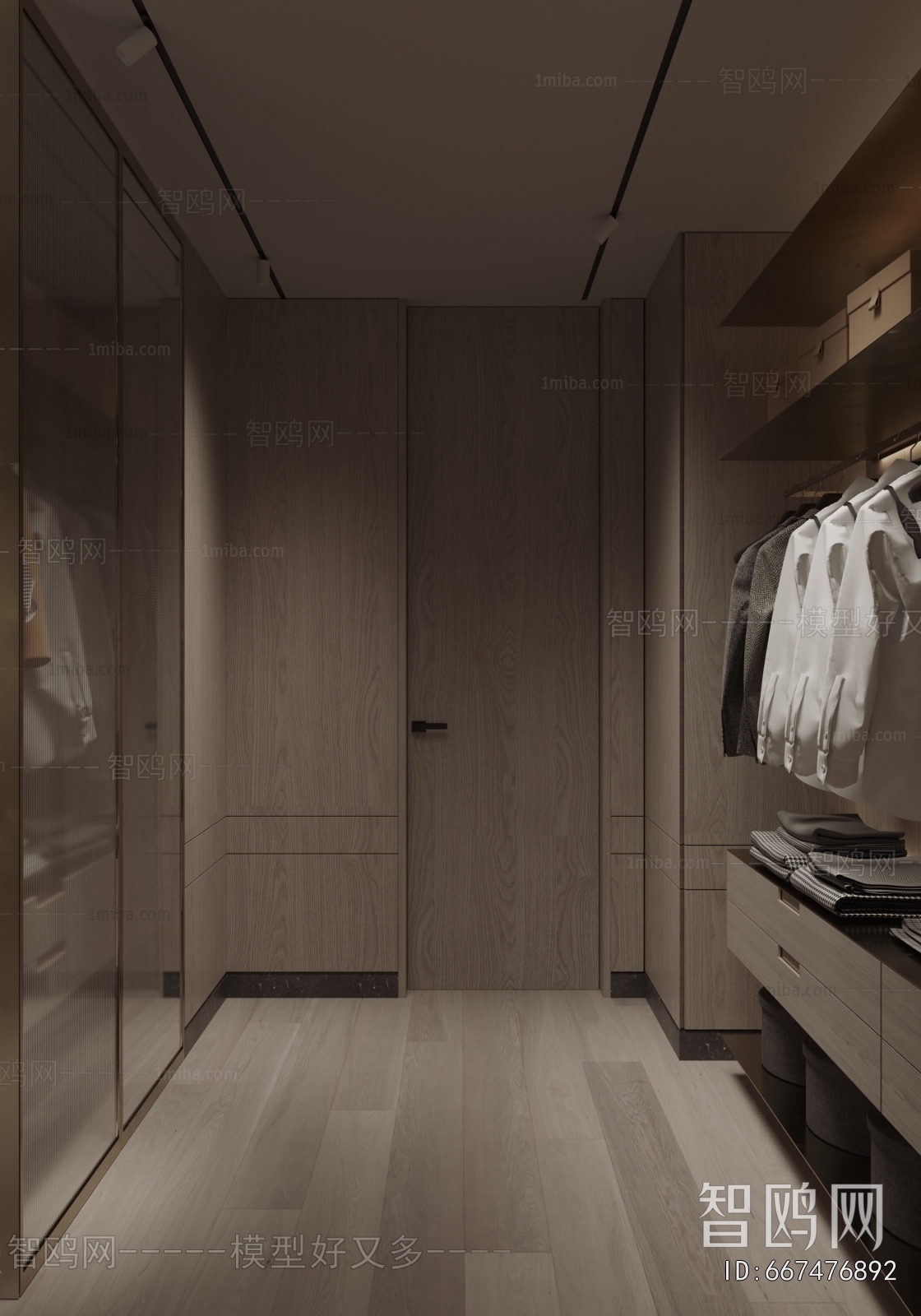 Modern Clothes Storage Area