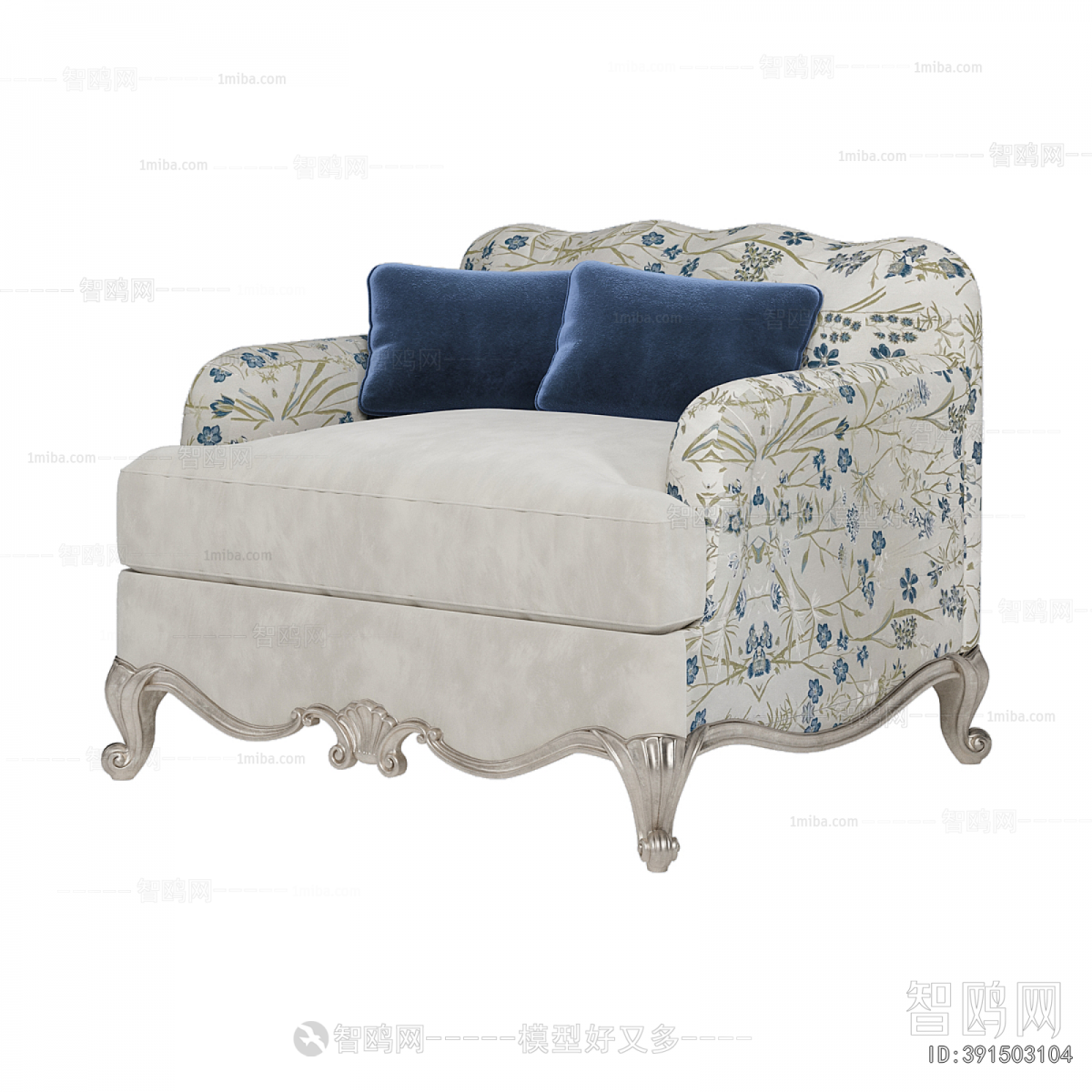 French Style Single Sofa