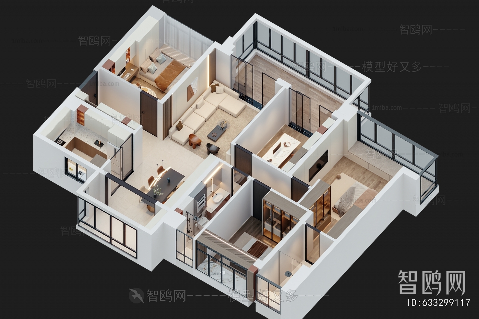 Modern A Bird's-eye View Of Home Decoration