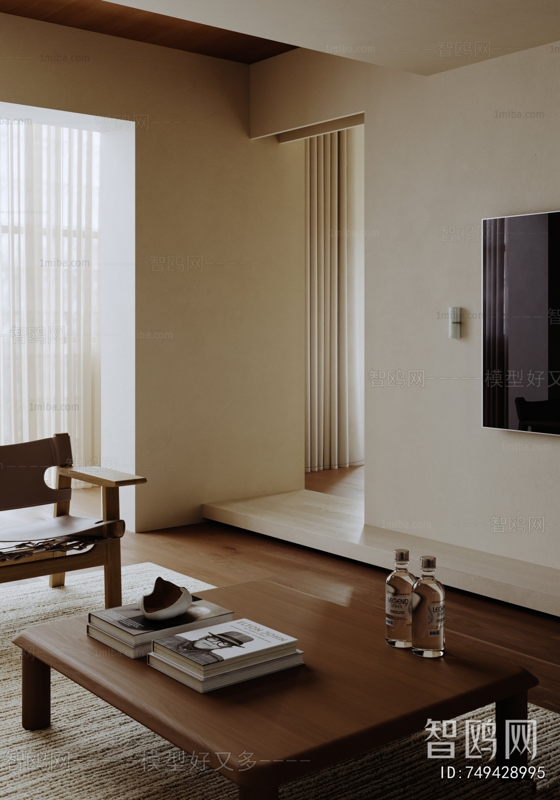 Wabi-sabi Style A Living Room