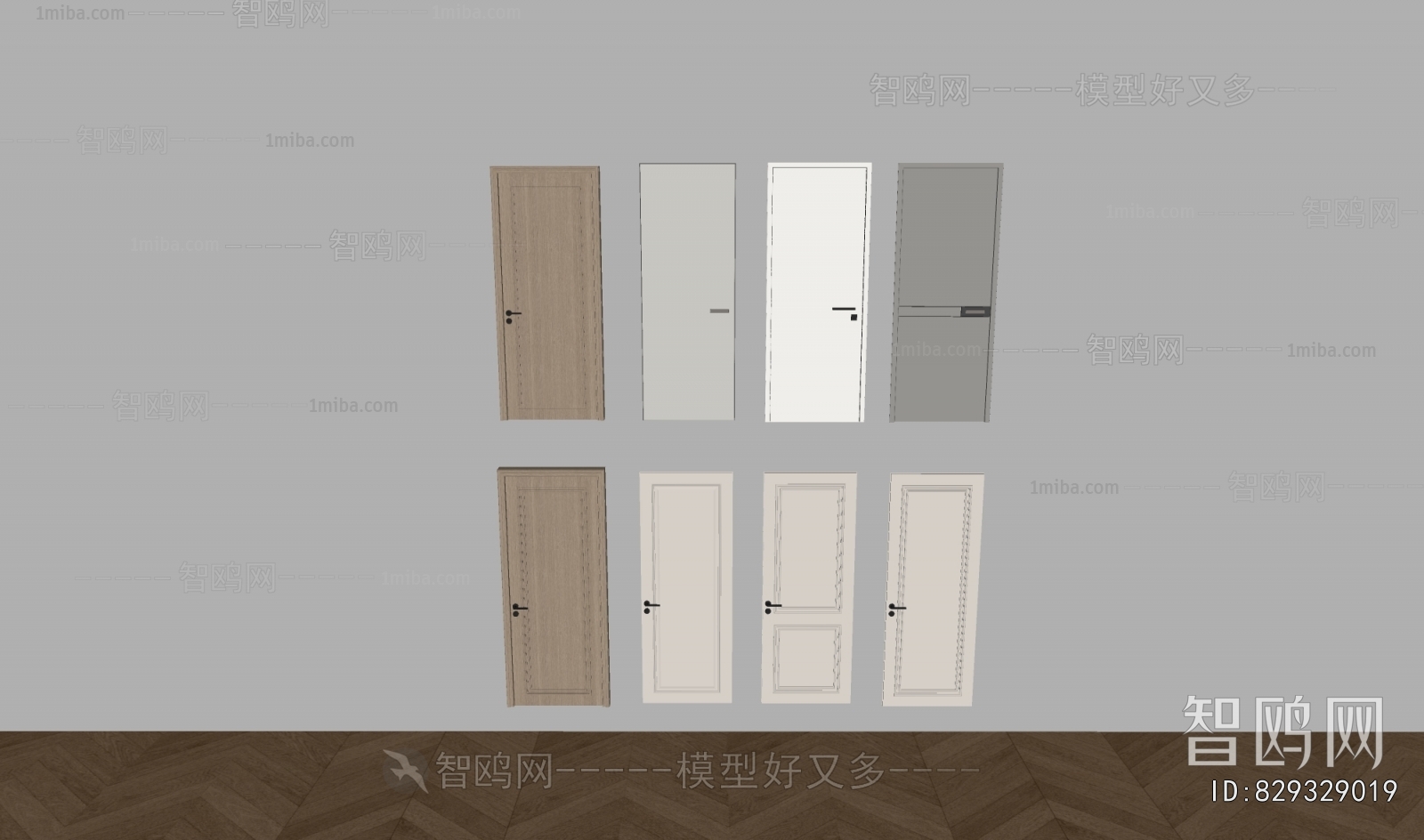 现代单开门组合