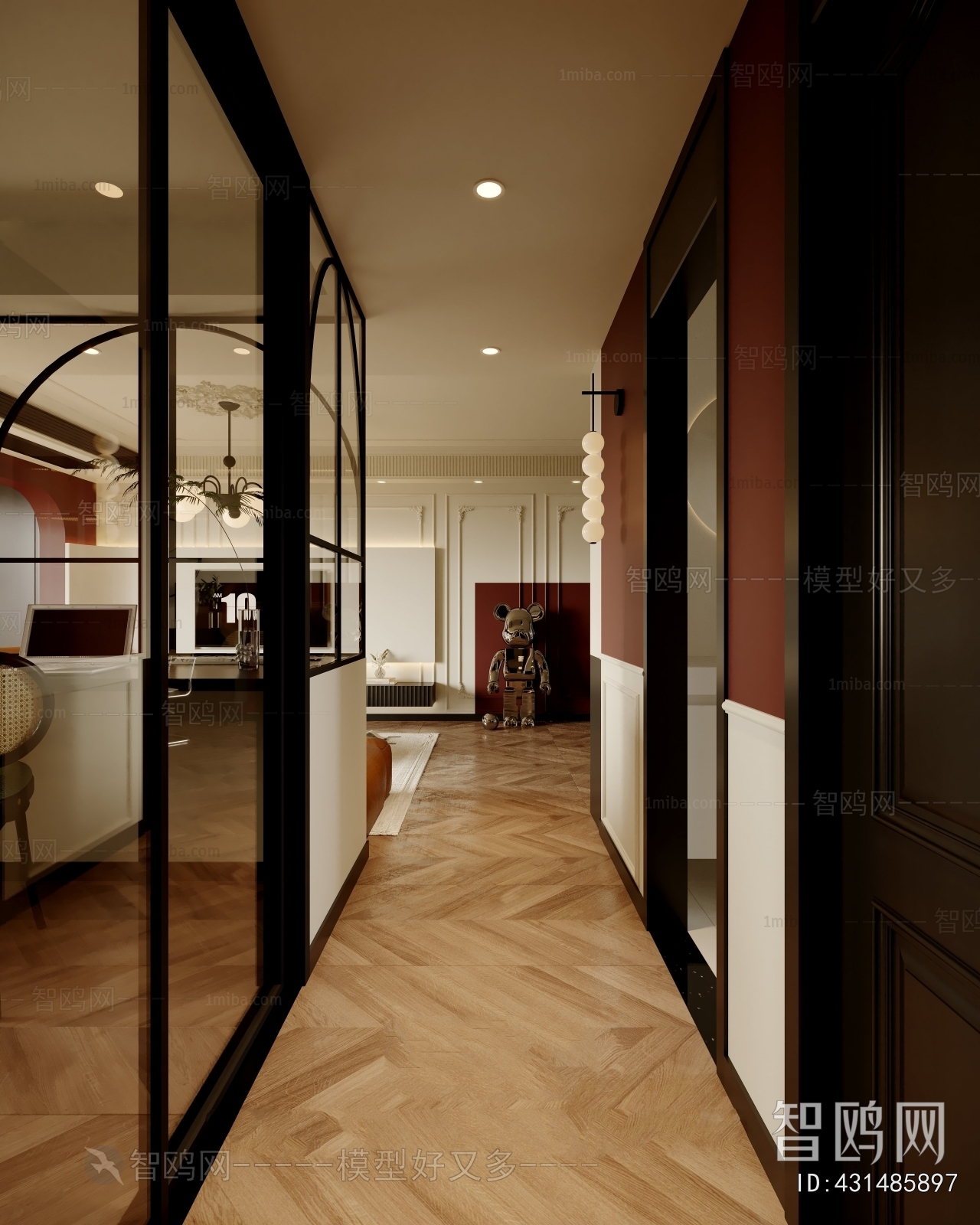 French Style Hallway