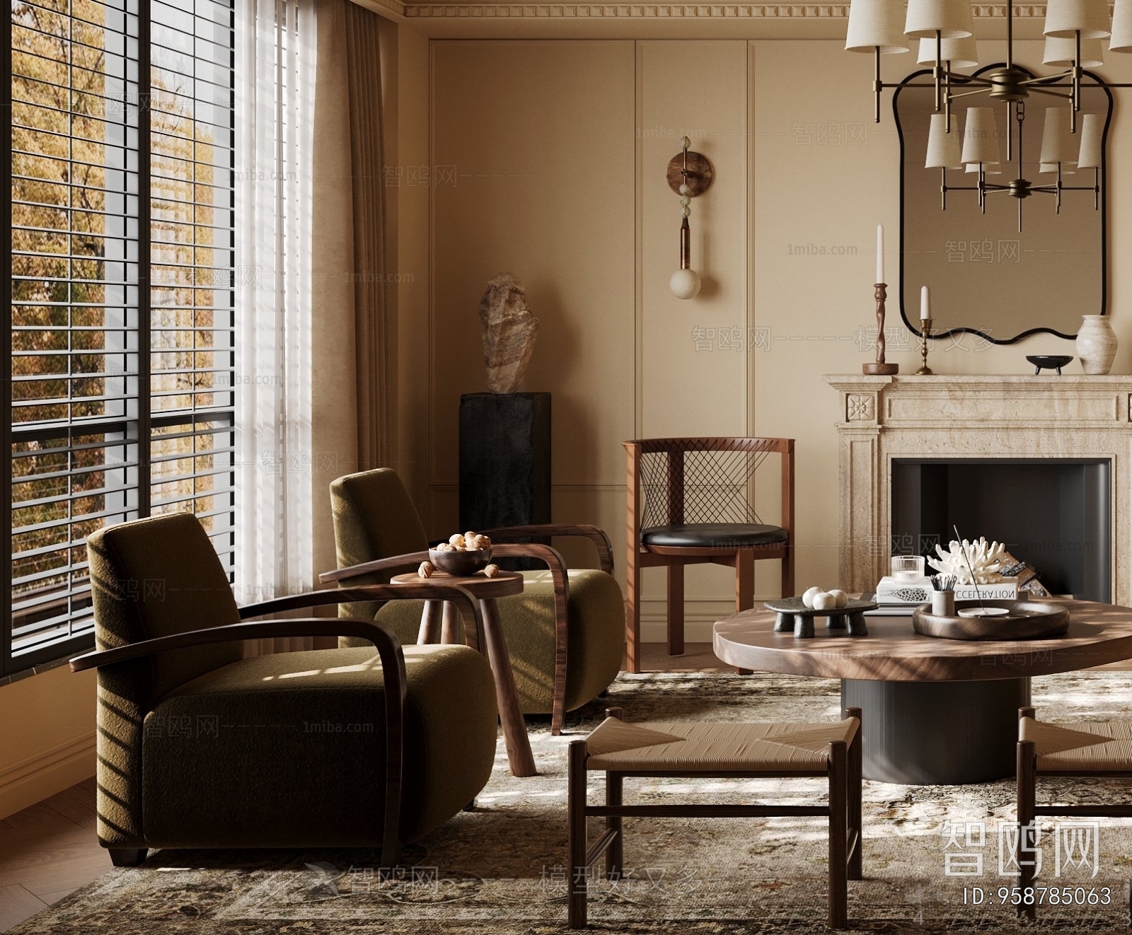 American Style A Living Room