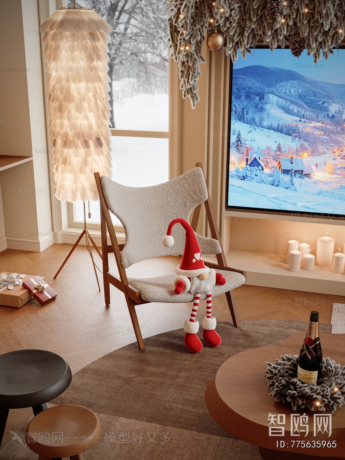 Simple European Style A Living Room