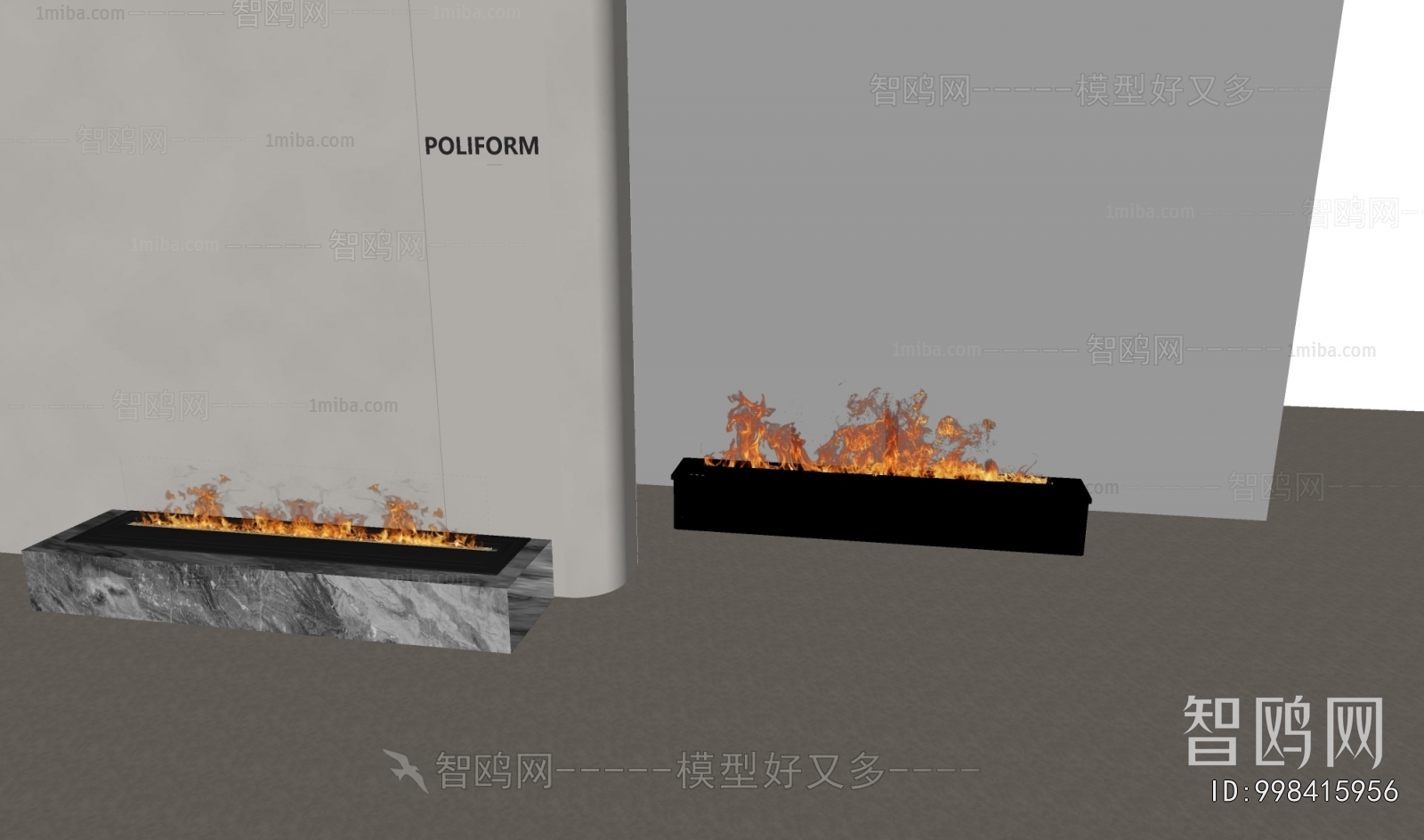 Modern Electronic Fireplace