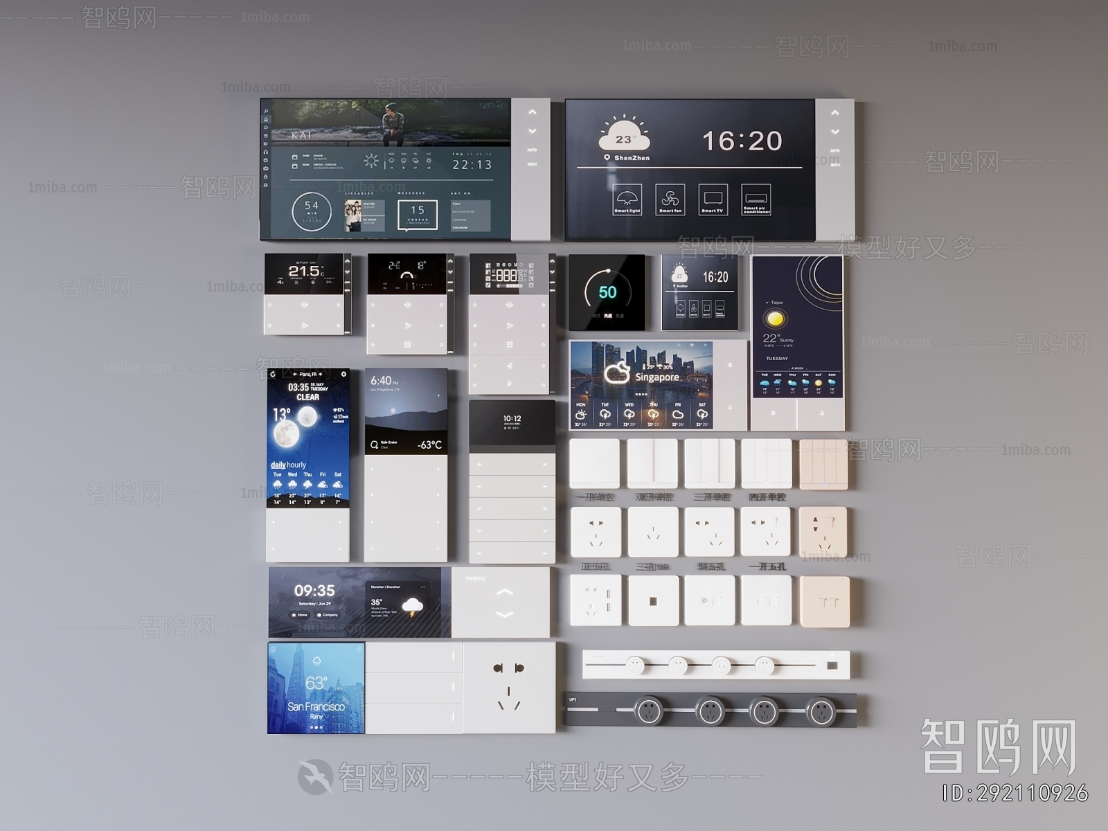 Modern Switch Socket Panel