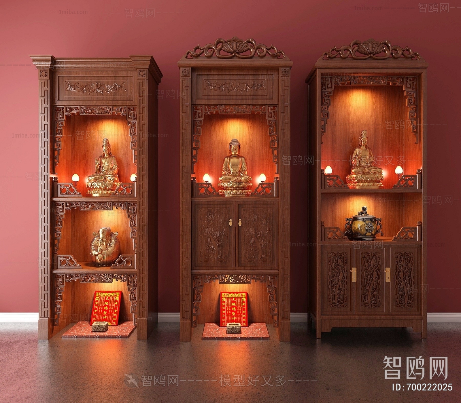 Chinese Style Buddhist Niche
