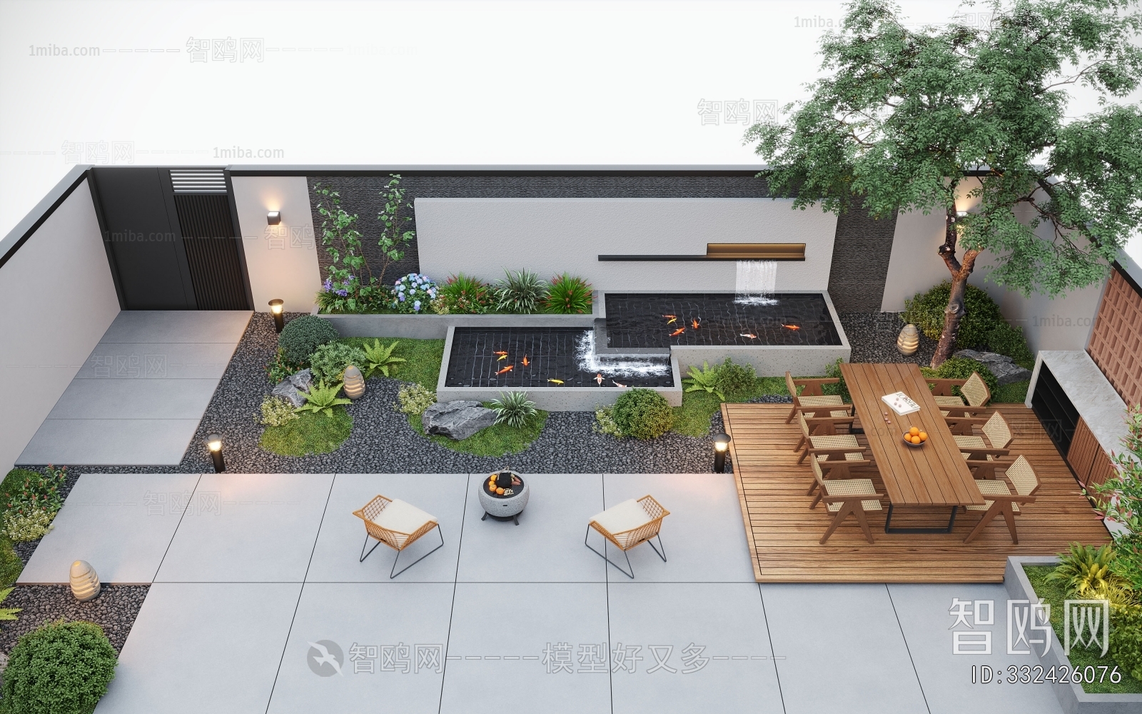 Modern Courtyard/landscape