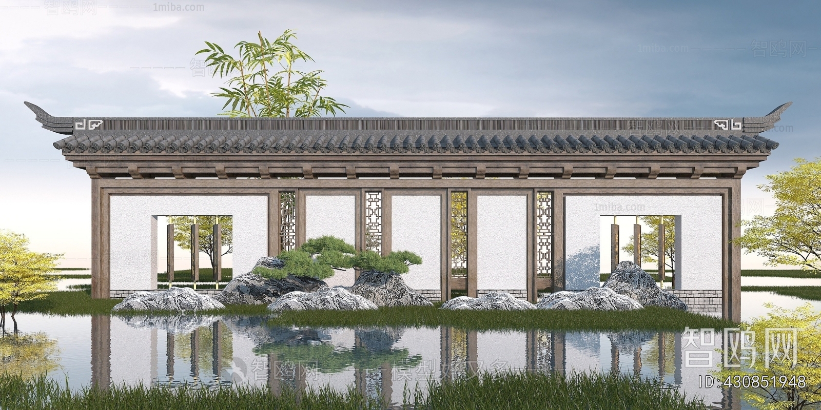 Chinese Style Landscape Wall