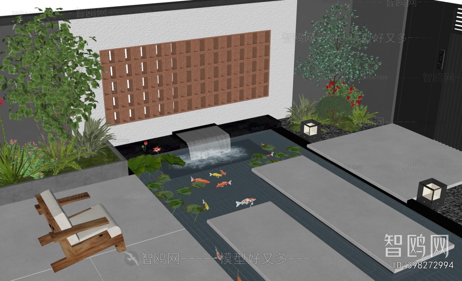 Modern Rockery Waterscape