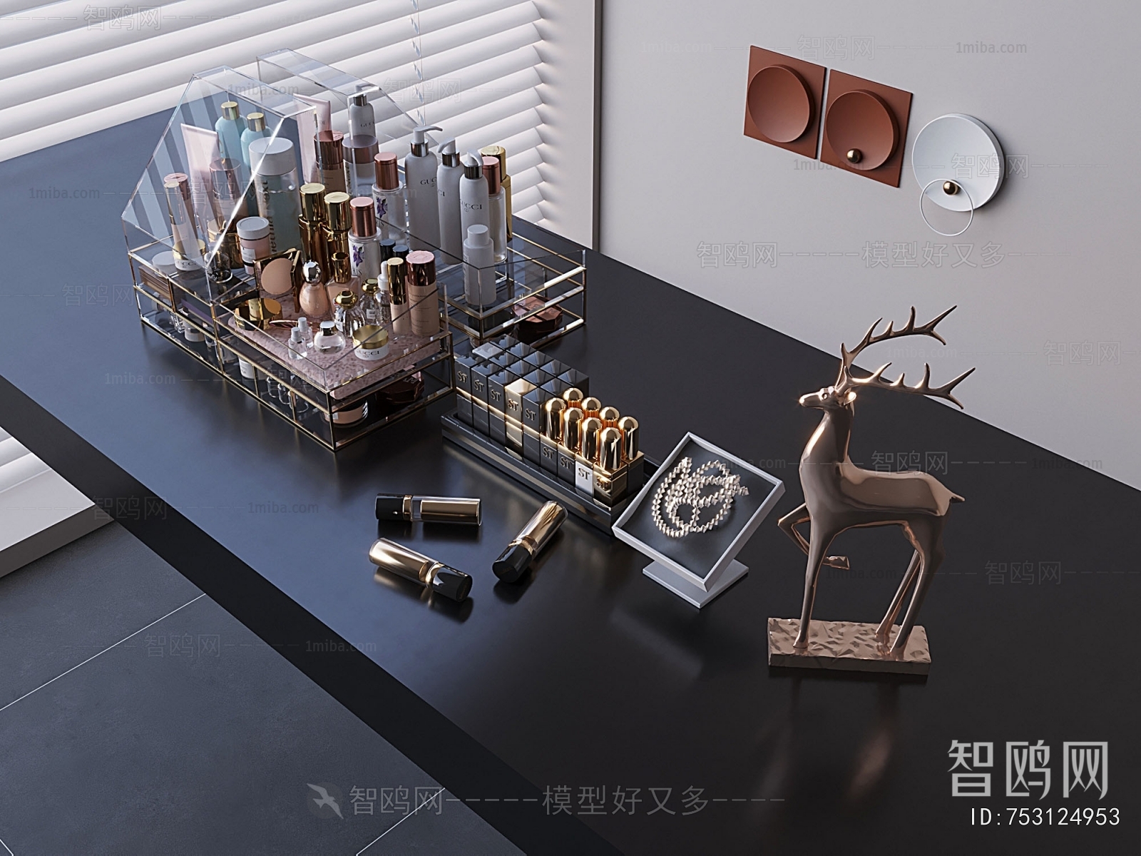 现代香水化妆品组合