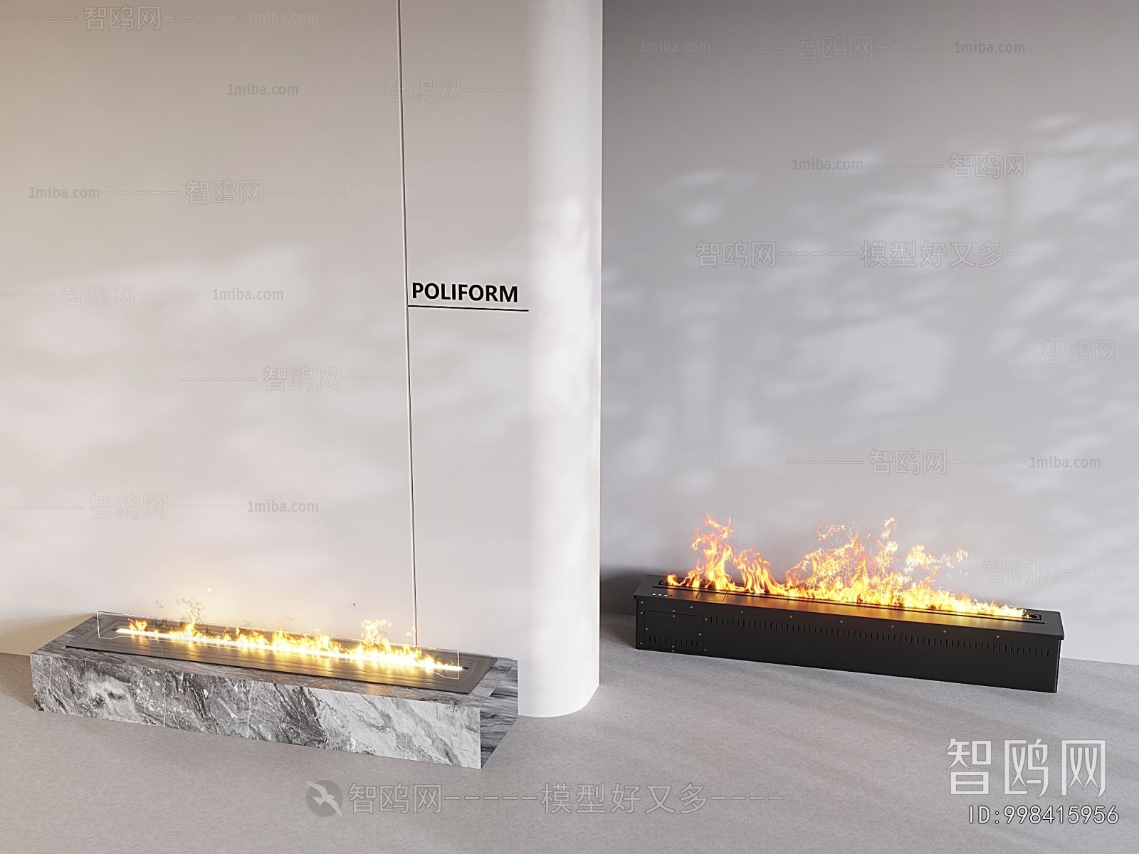 Modern Electronic Fireplace