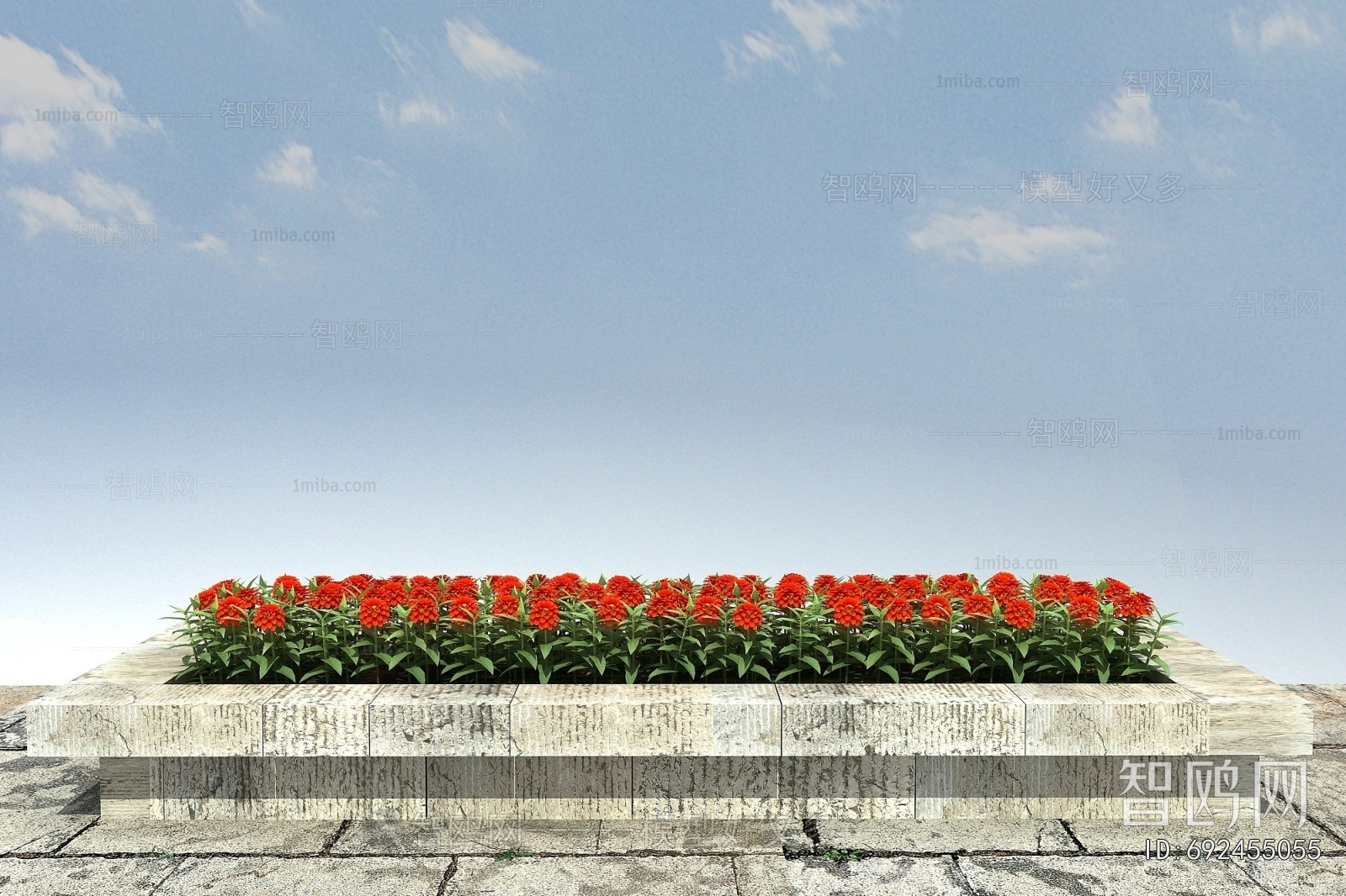 Modern Flowers And Grass