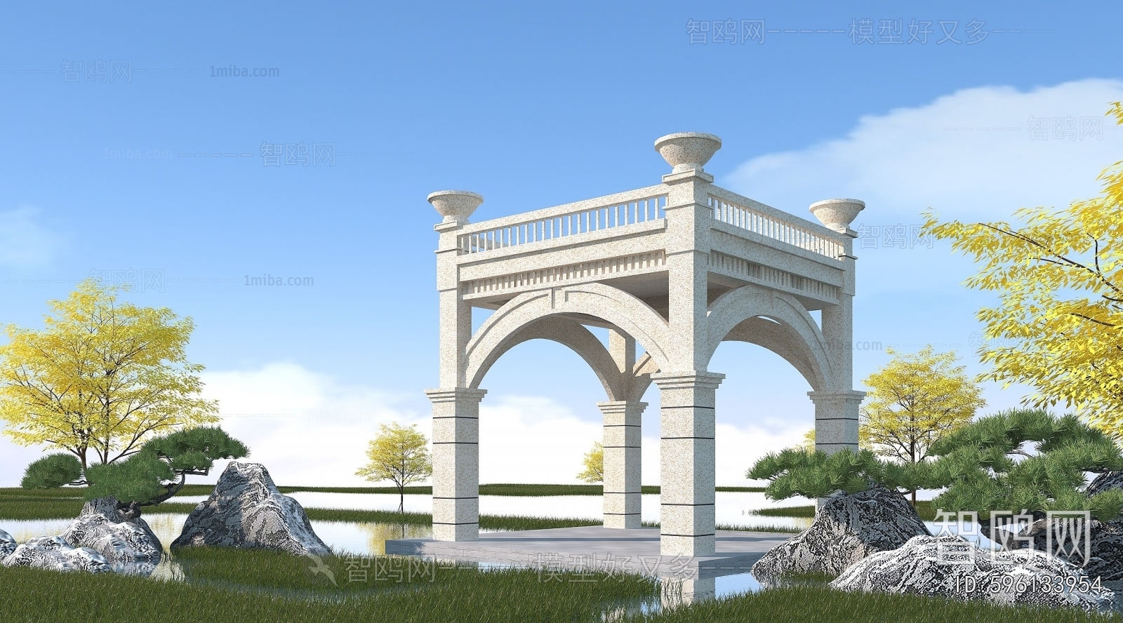 Simple European Style Pavilion