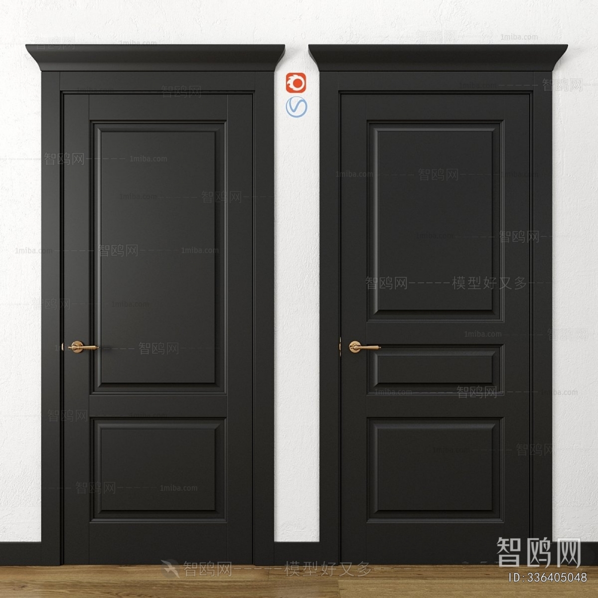 Simple European Style Single Door