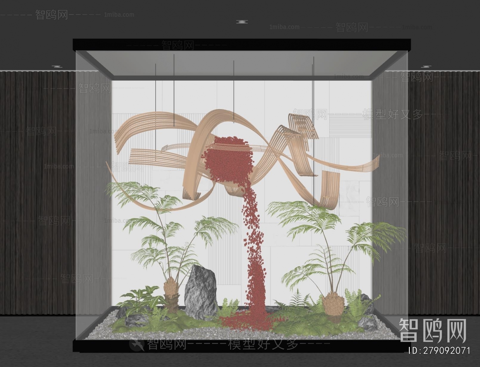 现代室内艺术植物景观造景