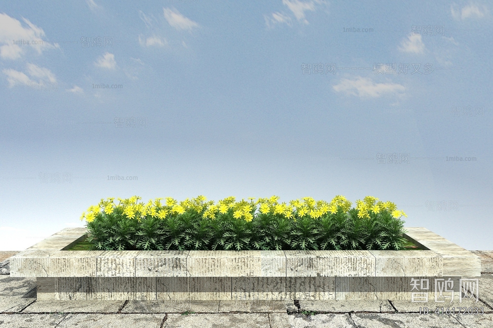 Modern Flowers And Grass