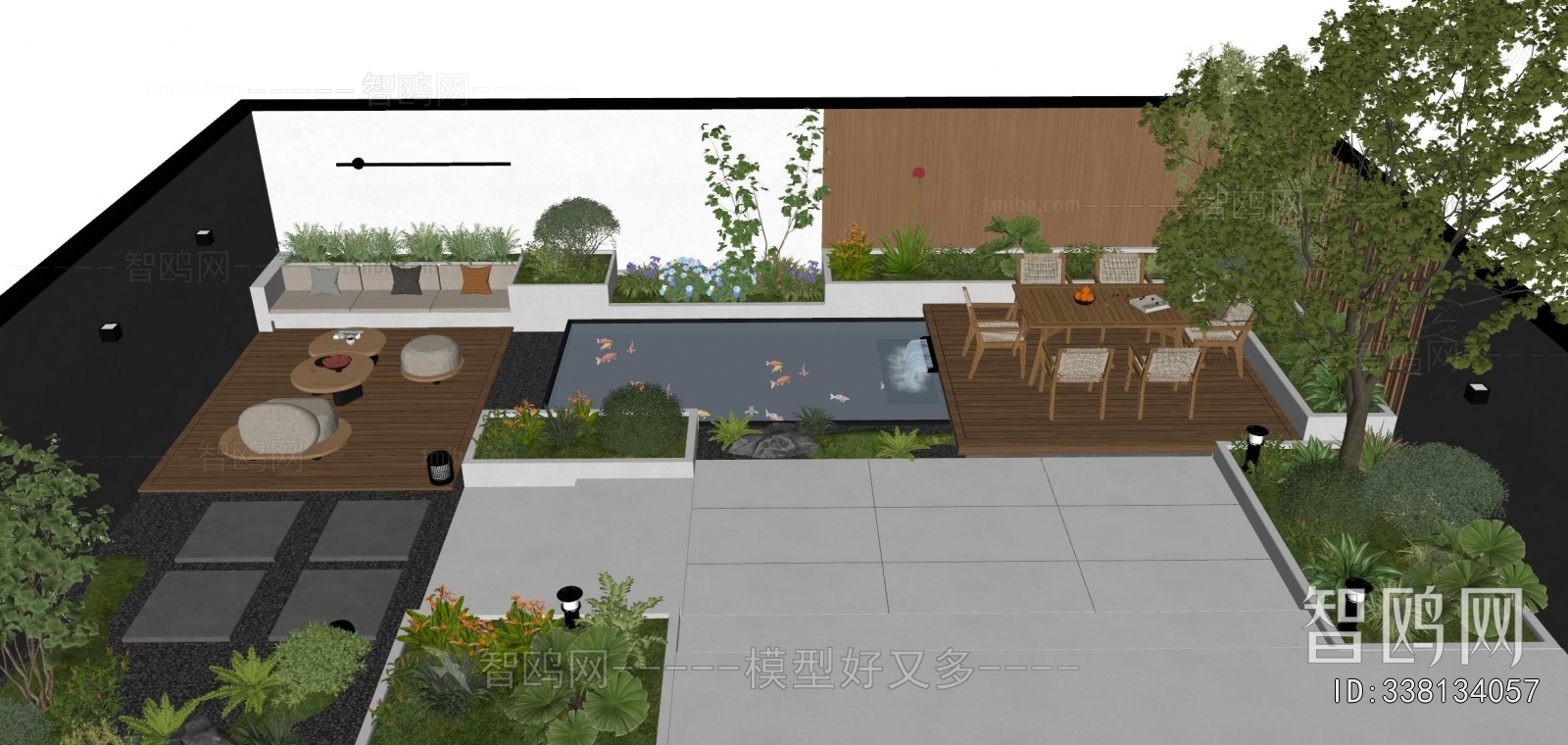 Modern Courtyard/landscape