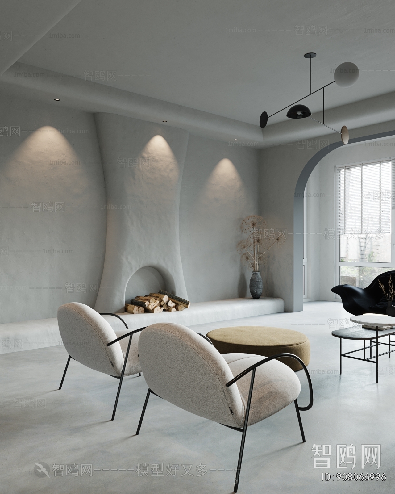 Wabi-sabi Style A Living Room