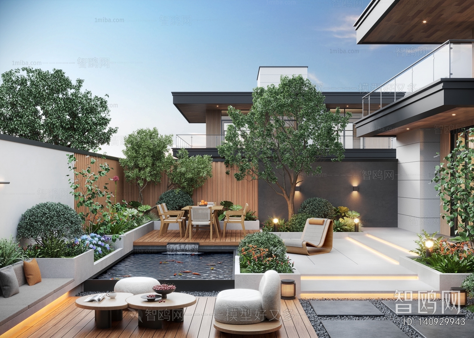 Modern Courtyard/landscape