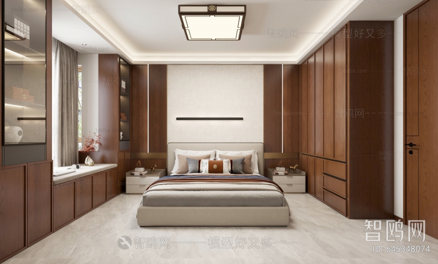 New Chinese Style Bedroom