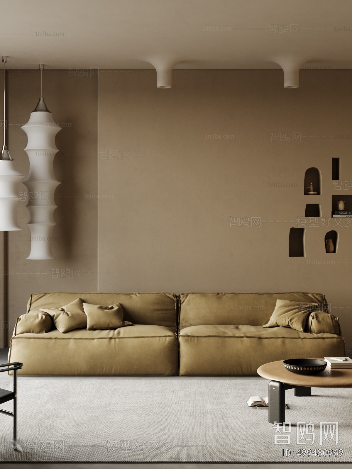 Wabi-sabi Style A Living Room