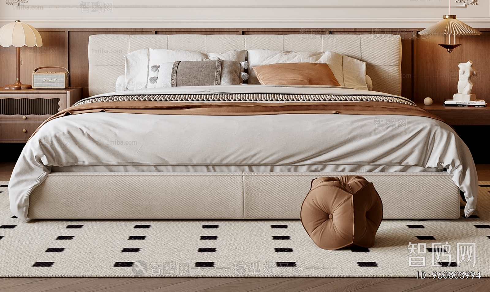 French Style Double Bed