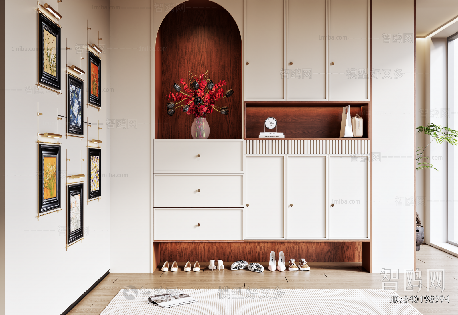 French Style Shoe Cabinet