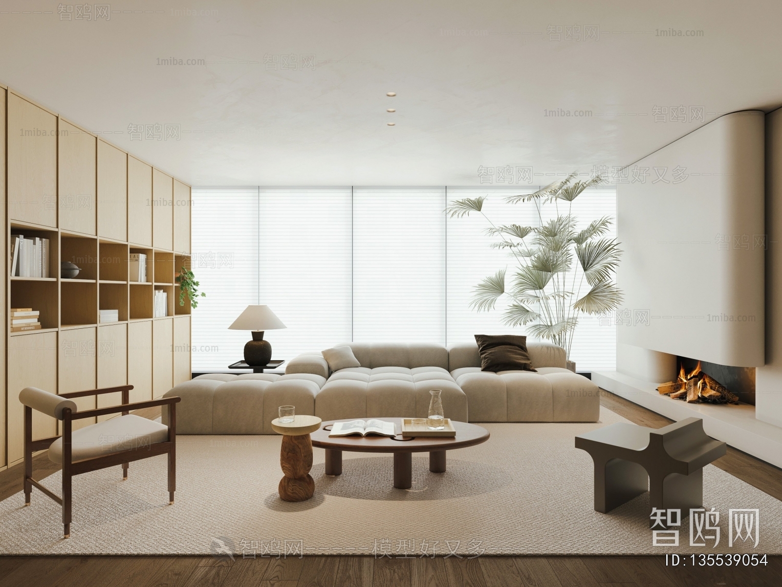 Wabi-sabi Style A Living Room