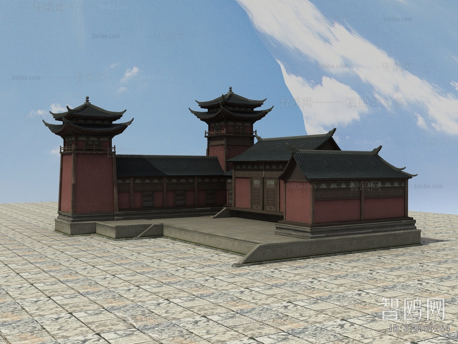 Chinese Style Ancient Architectural Buildings