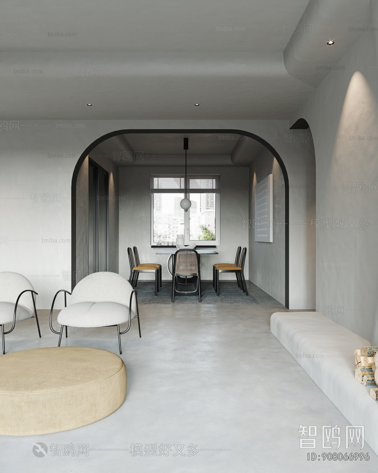 Wabi-sabi Style A Living Room