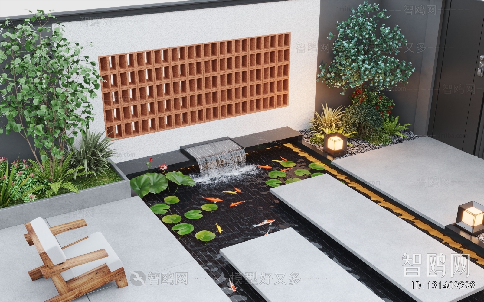 Modern Rockery Waterscape