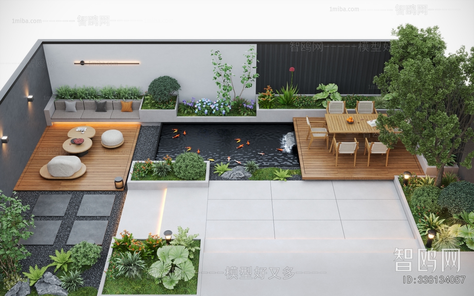 Modern Courtyard/landscape