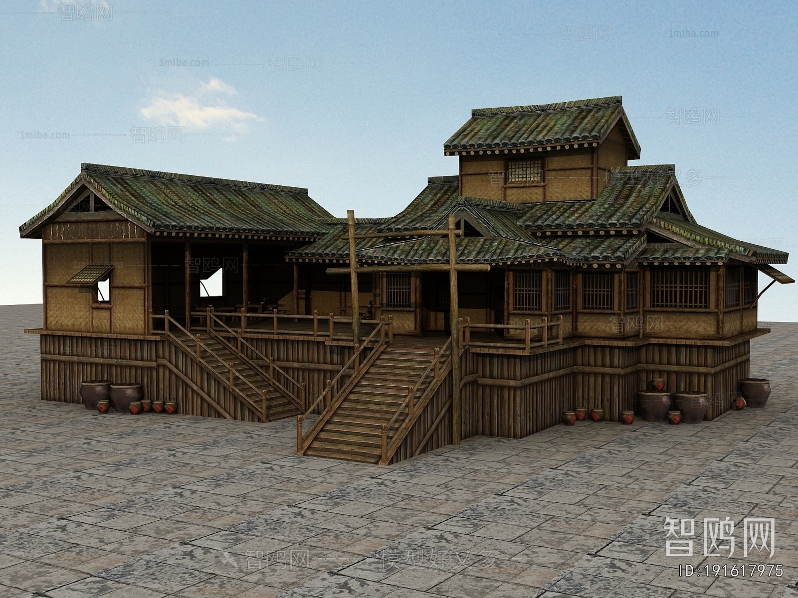 Chinese Style Ancient Architectural Buildings