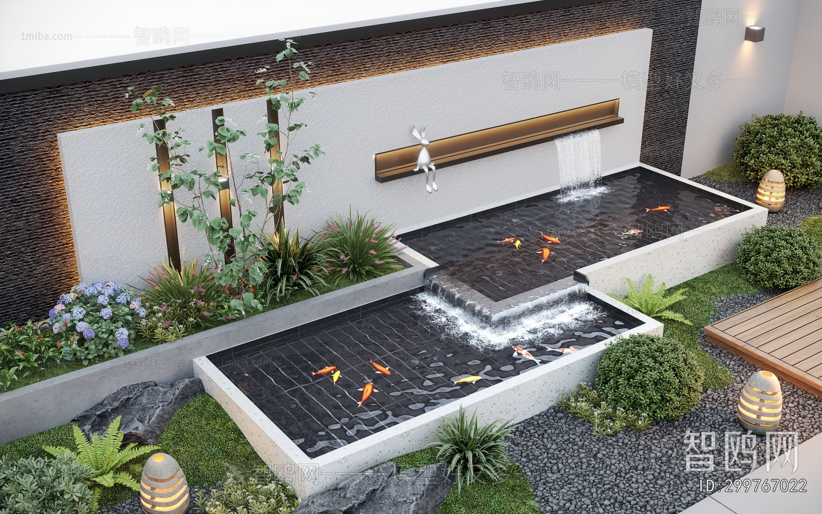 Modern Rockery Waterscape