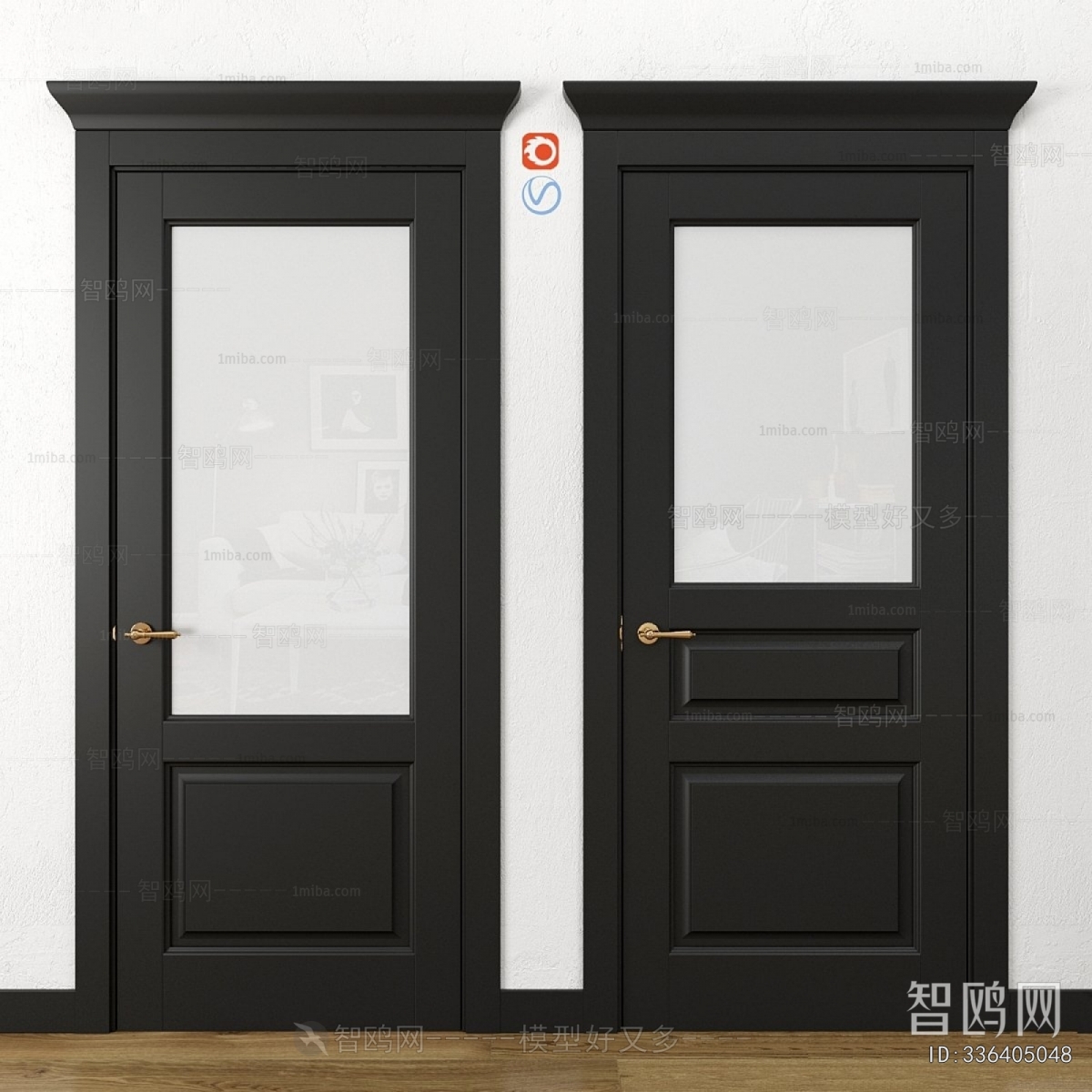 Simple European Style Single Door