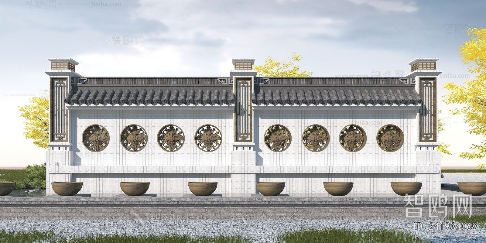 Chinese Style Landscape Wall