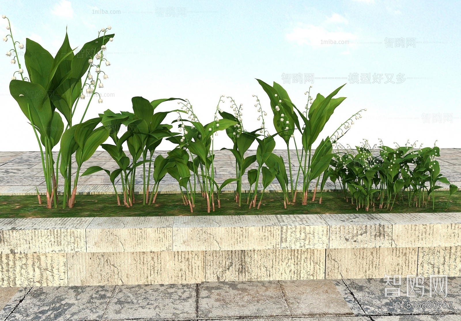 Modern Flowers And Grass