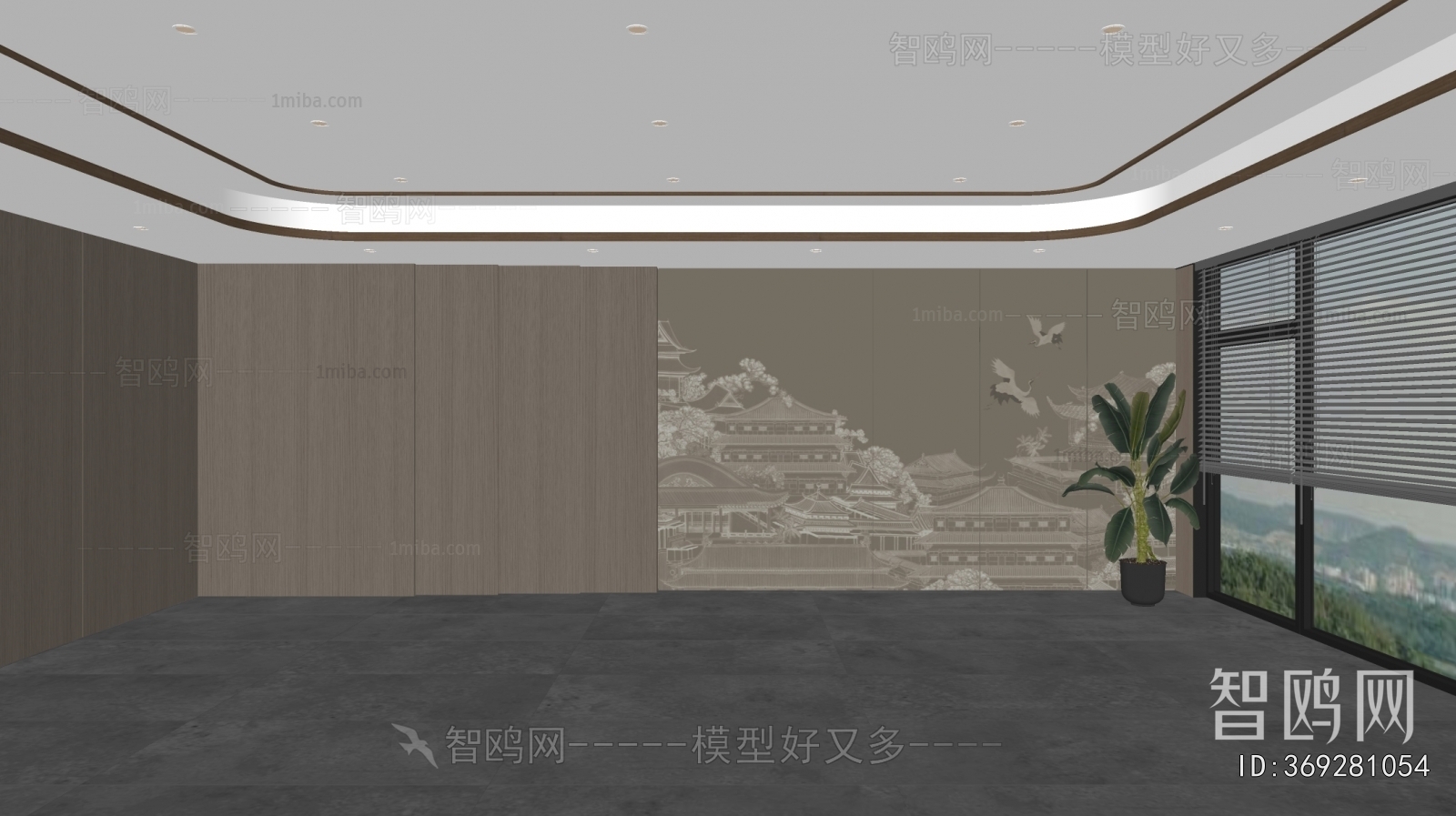 New Chinese Style TV Wall