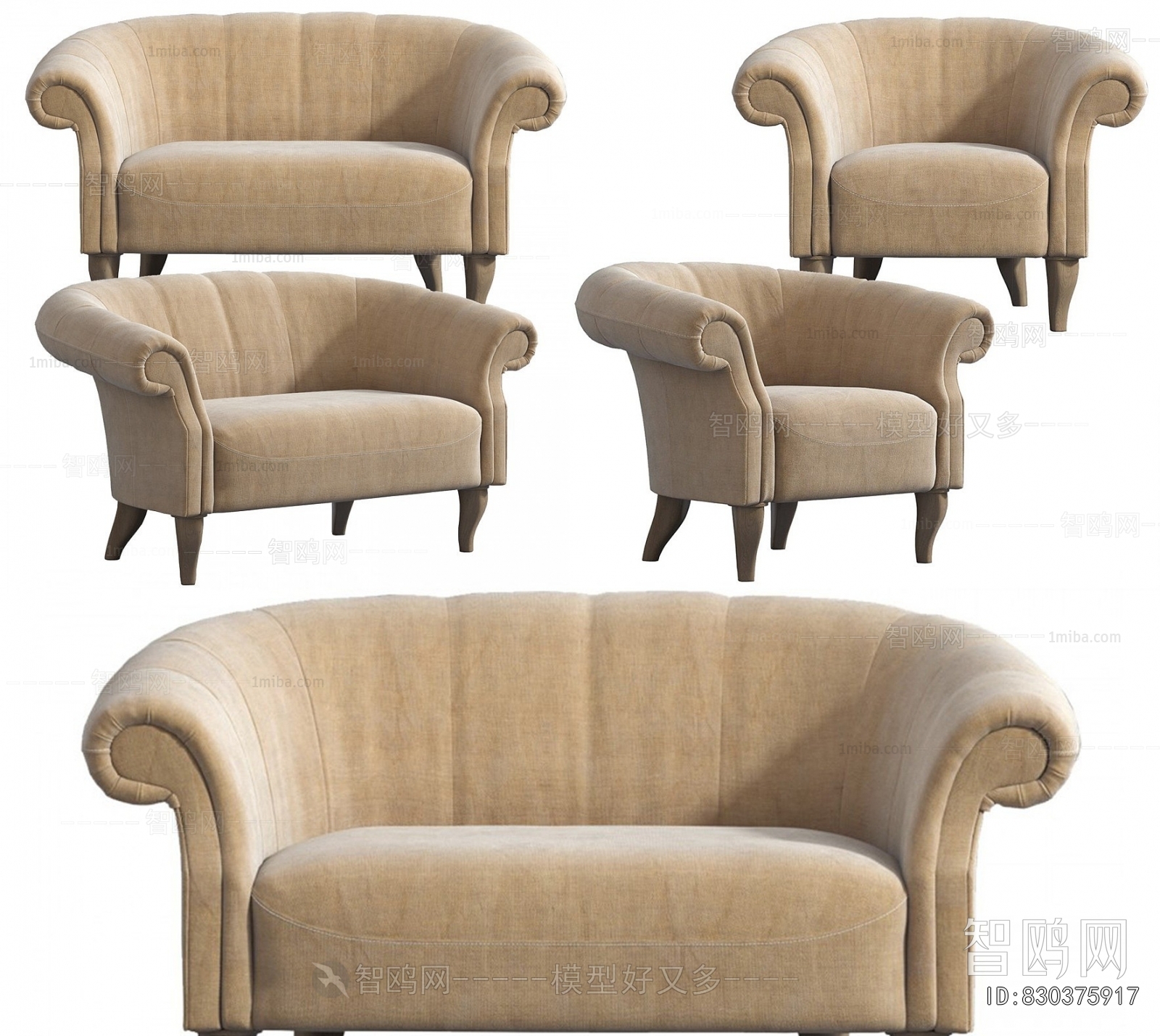 European Style Single Sofa