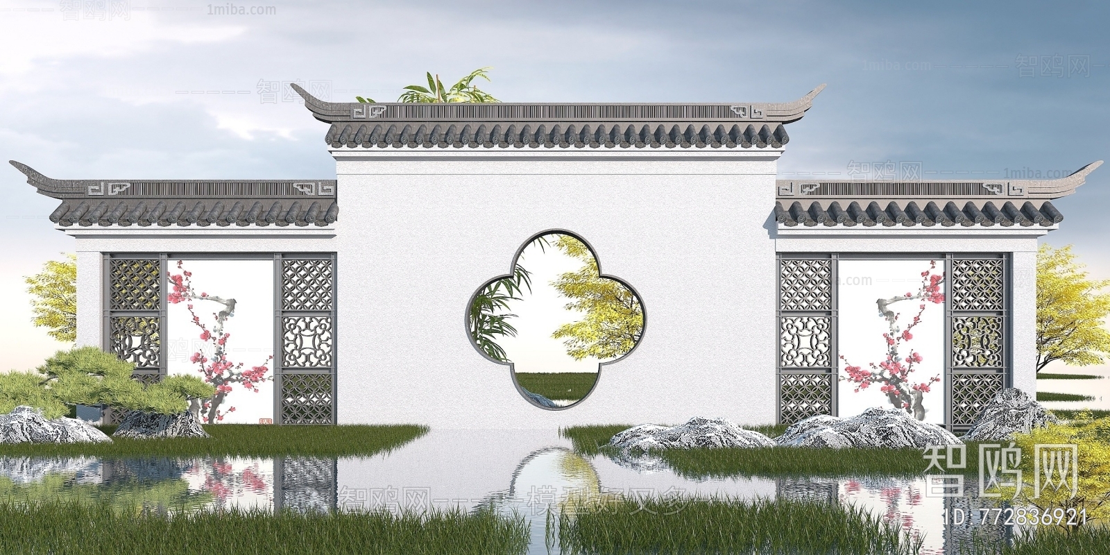 Chinese Style Landscape Wall