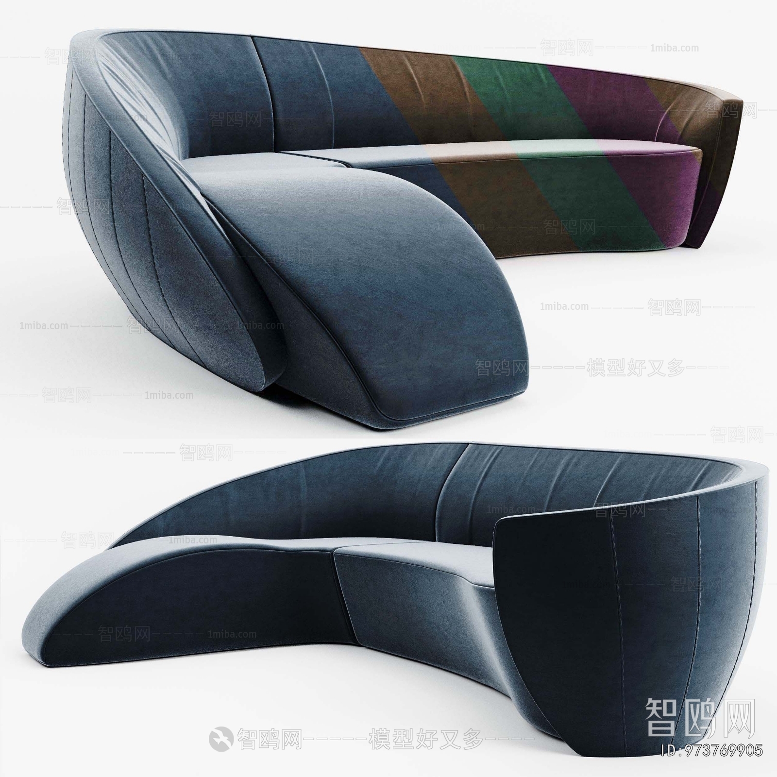 Modern Curved Sofa