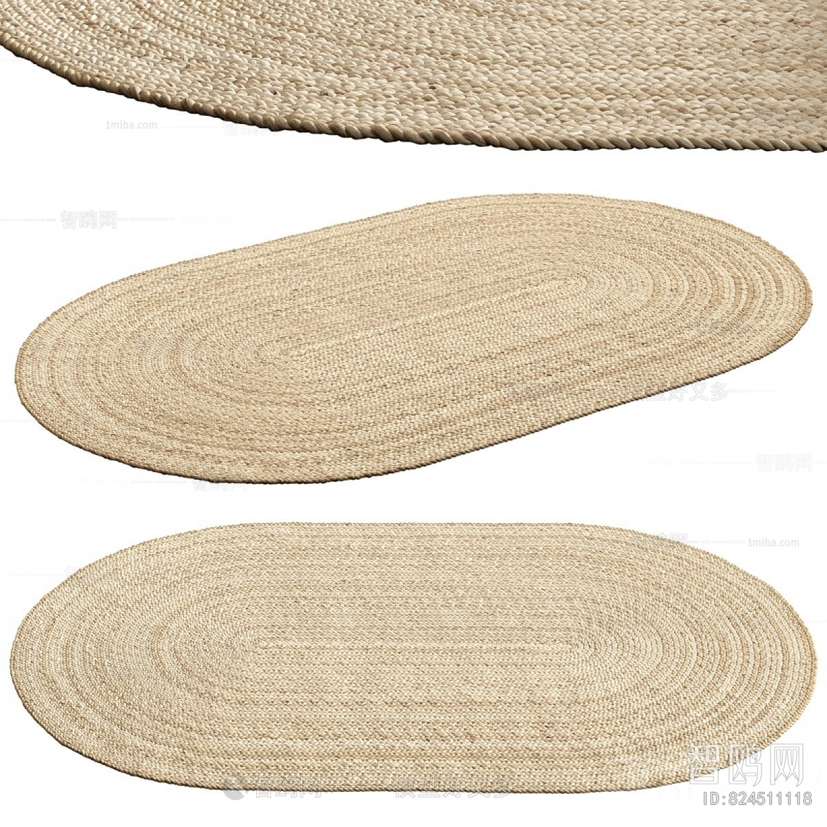 Wabi-sabi Style Circular Carpet