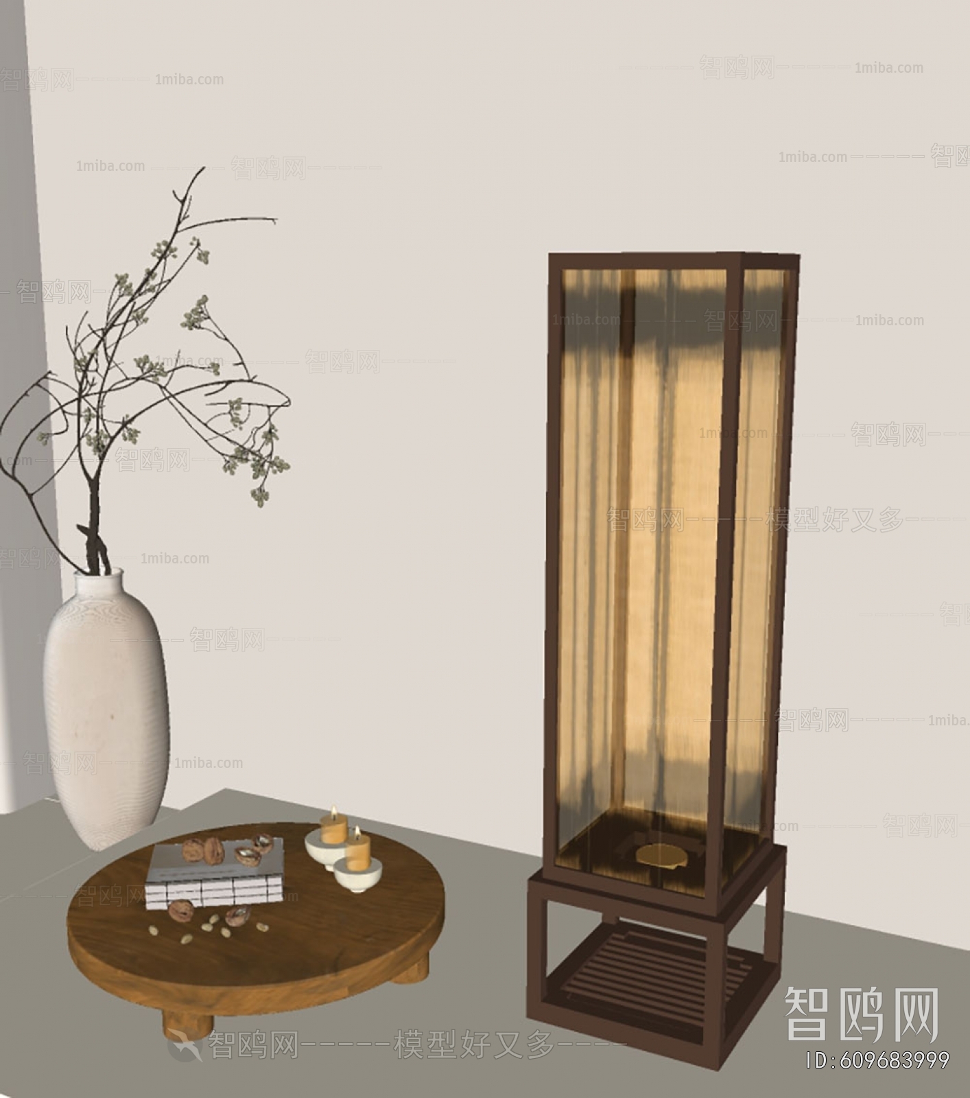 New Chinese Style Floor Lamp
