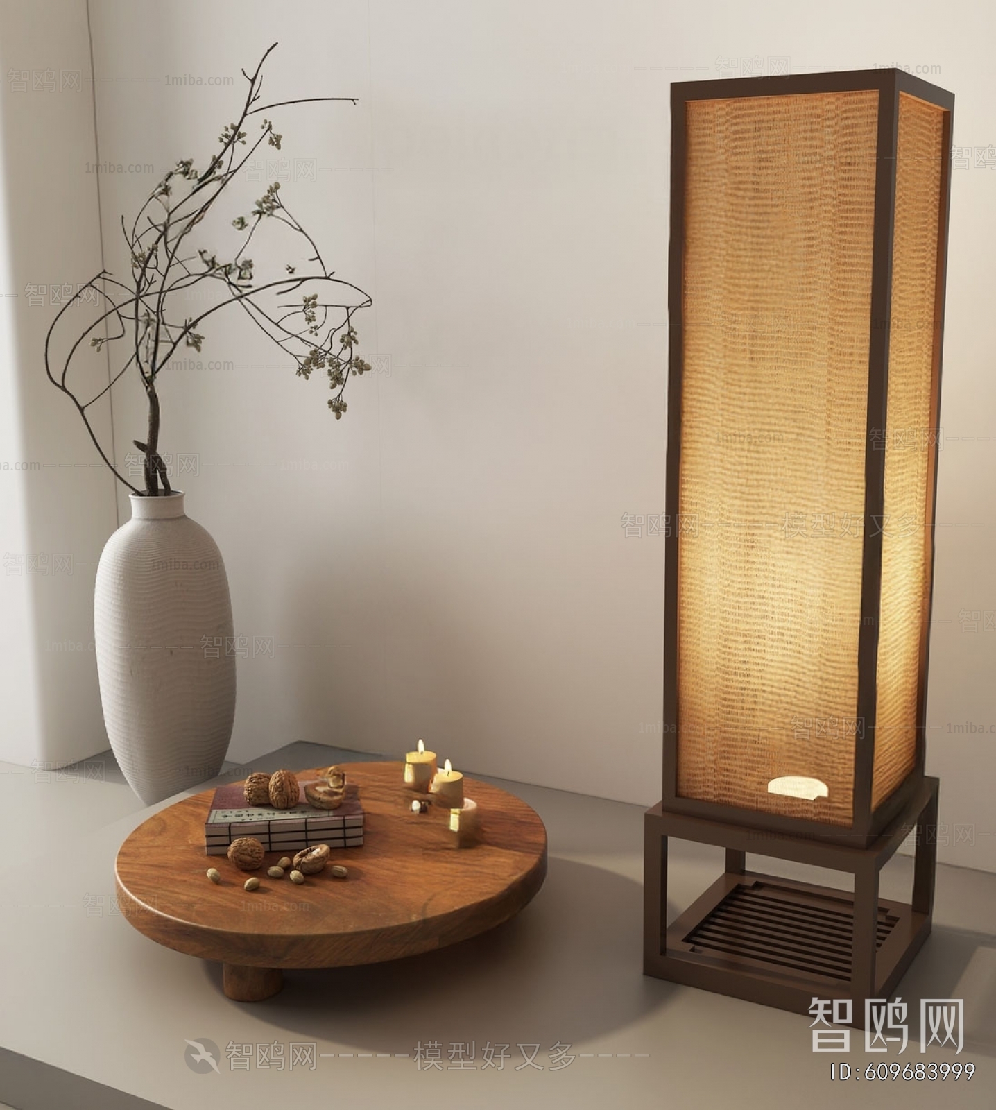 New Chinese Style Floor Lamp
