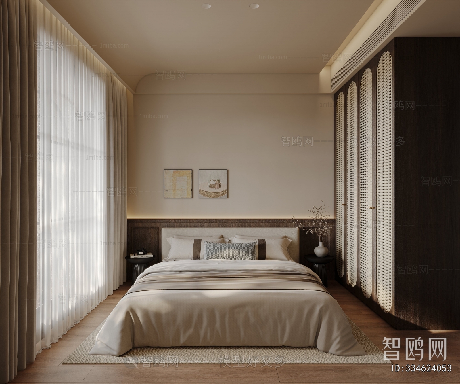 Wabi-sabi Style Bedroom