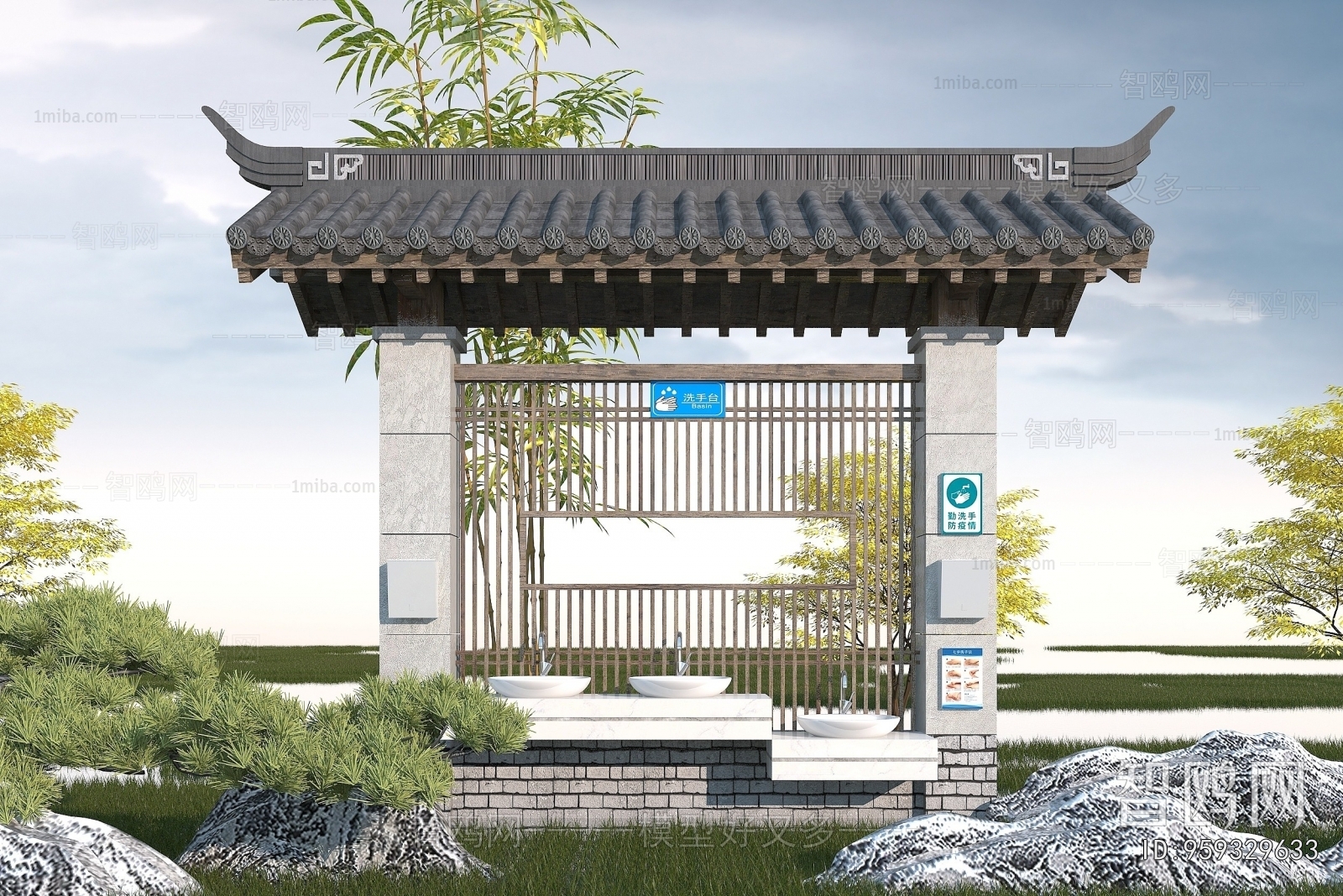 Chinese Style Building Component