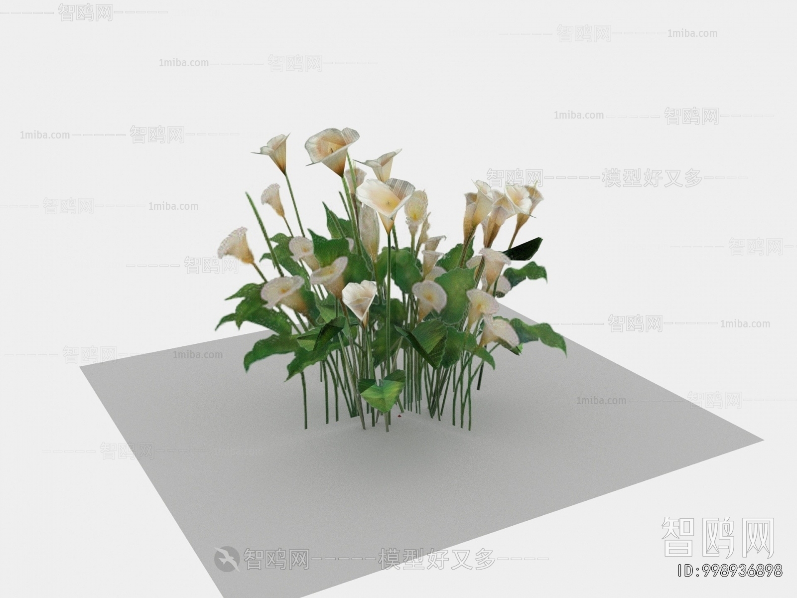 Modern Flowers And Grass