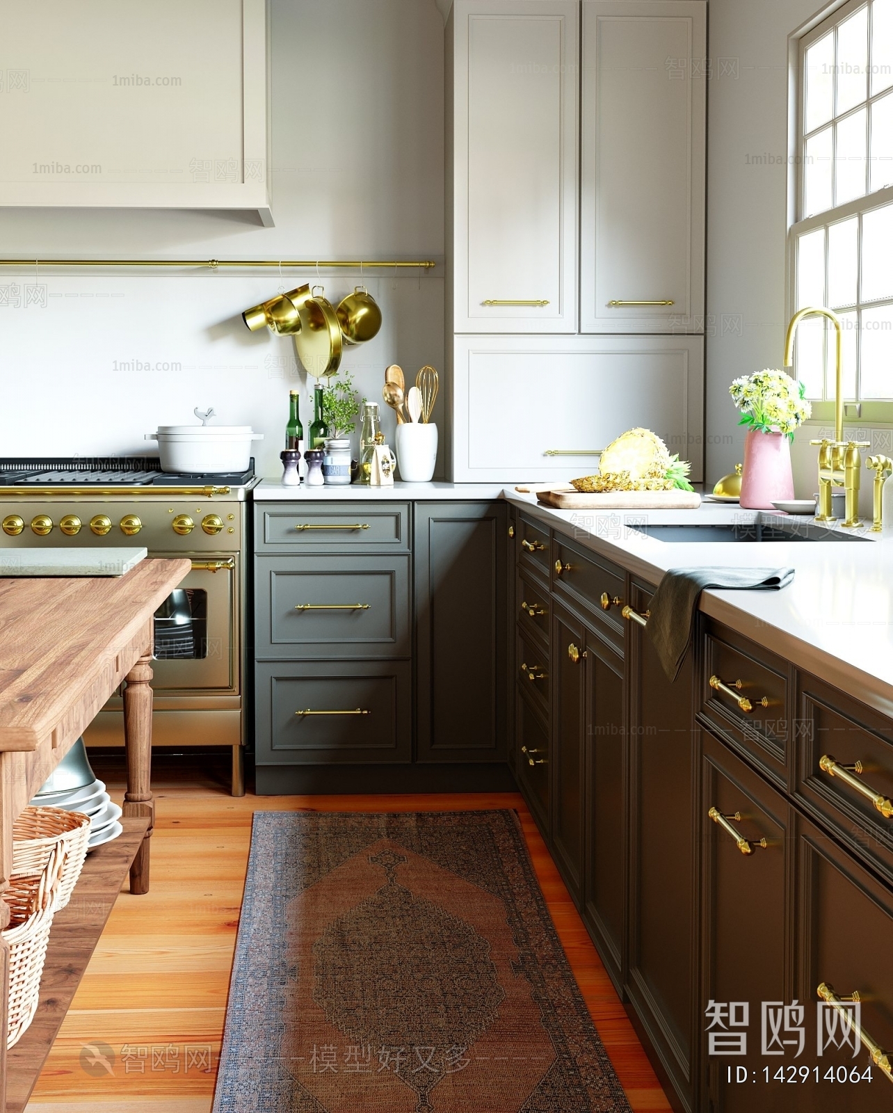 Simple European Style Kitchen Cabinet